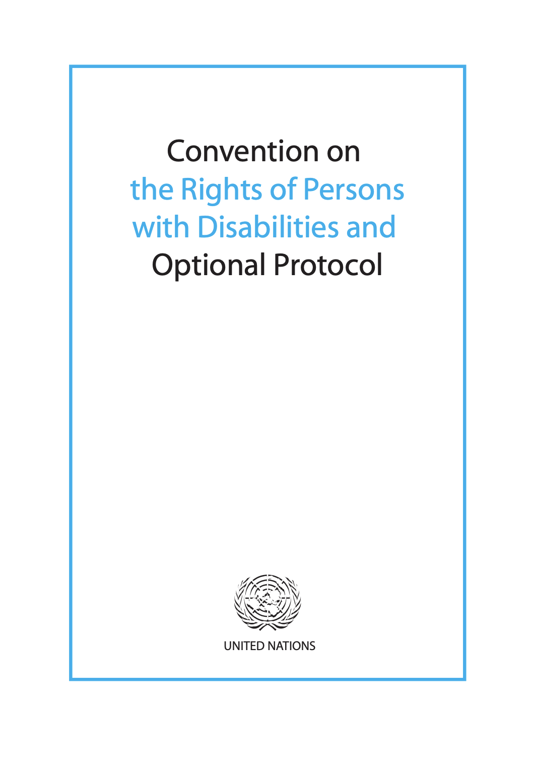 UNCRPD cover page