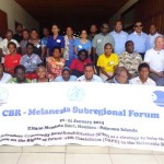 Delegates at the sub regional CBR forum in the Solomon Islands