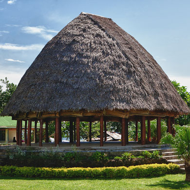 A traditional Samoan meeting house