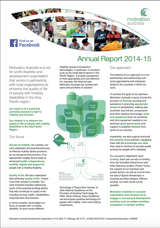 Annual Report 2014-15 cover page