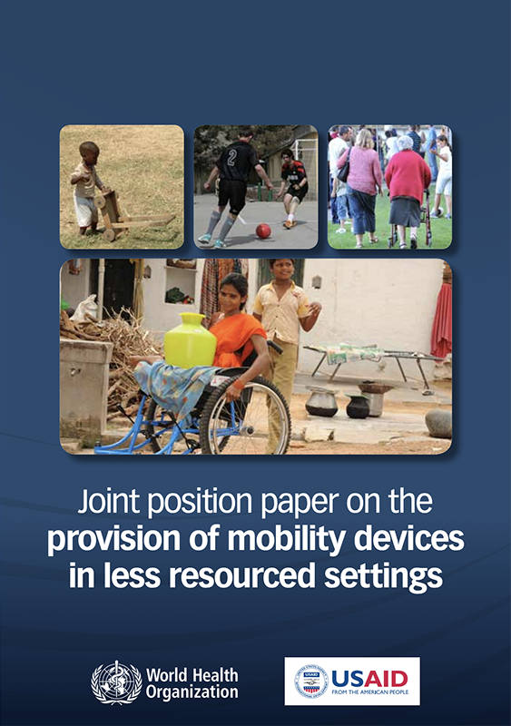 Joint position paper on the provision of mobility devices in less resourced settings cover page